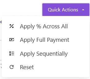 Line Level Invoicing and Invoice Attestation for Purchase Orders: Quick Actions