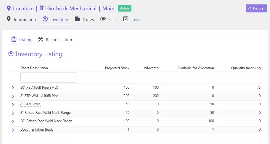 Project Inventory Management Software - Inventory Reconciliation | Current SCM